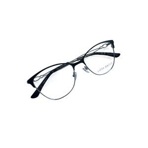 NEW Cote d'Azur 314 Black and Silver CatEye Eyeglasses